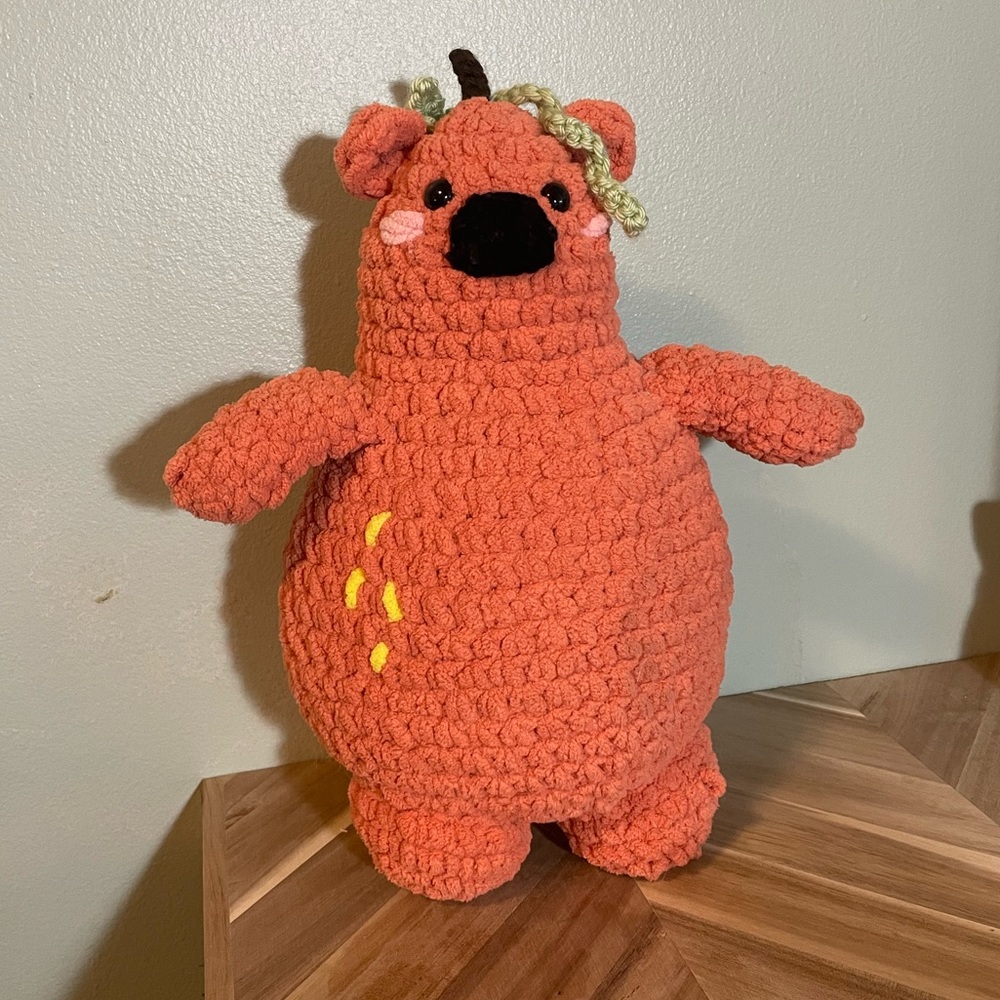 Pear Bear Crochet Plush